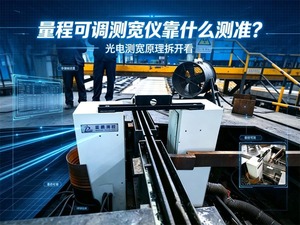 塑料板生产线宽度怎么控?量程可调测宽仪实时盯