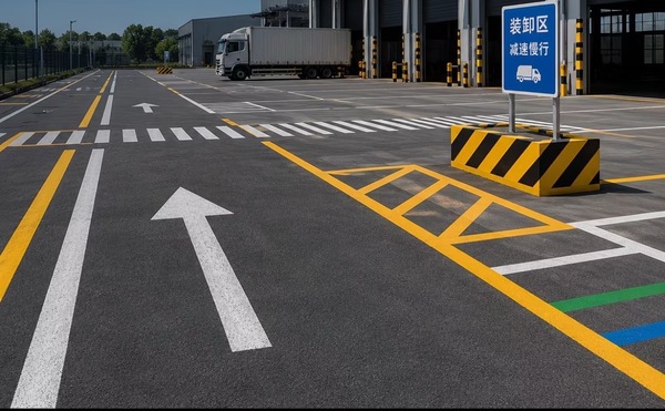 南京道路划线njdzjtgc-2027达尊厂区目视化管理概怳