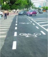 交通安全标志 南京道路划线-交通指示标线