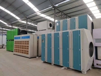 邹平伟航全新干式打磨吸尘柜干式喷漆柜无泵水幕喷淋塔伟航