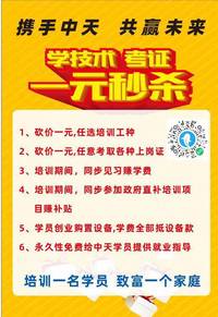 一元秒杀价,挖掘机培训
