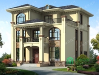 小户型爆款三层欧式别墅设计图,既美观又实用,自建房首选