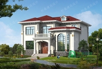 13*14米二层精品复式小别墅设计图,造价30左右,采光通风