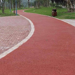 城市中的风景线-彩色防滑路面