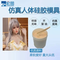 0度人体硅胶环保无毒食品级液体模具硅胶娃娃 不冒油韧性好