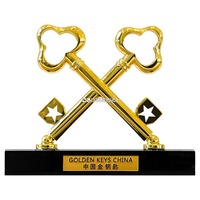 金钥匙摆件镀金马金龙奖杯公司风水开业招财纪念礼品交房仪式礼物