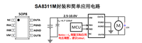 马达驱动芯片SA8311M单通道H桥驱动