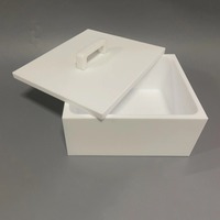 四氟方盒20L一体成型聚四氟乙烯方槽可定制清洗酸缸
