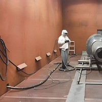 全自动喷砂房异形尺寸支持定制