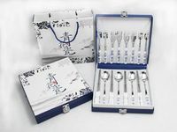 不锈钢餐具/新品青花陶瓷餐具/美可盛餐具厂