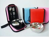 不锈钢餐具/精品碗包三件套餐具/揭阳不锈钢餐具