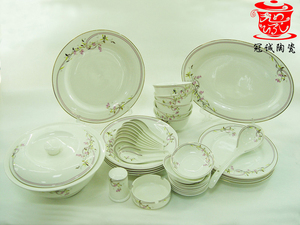 【冠诚陶瓷】骨质瓷餐具春晓花开