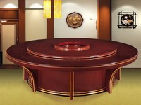 现代实木电动餐桌